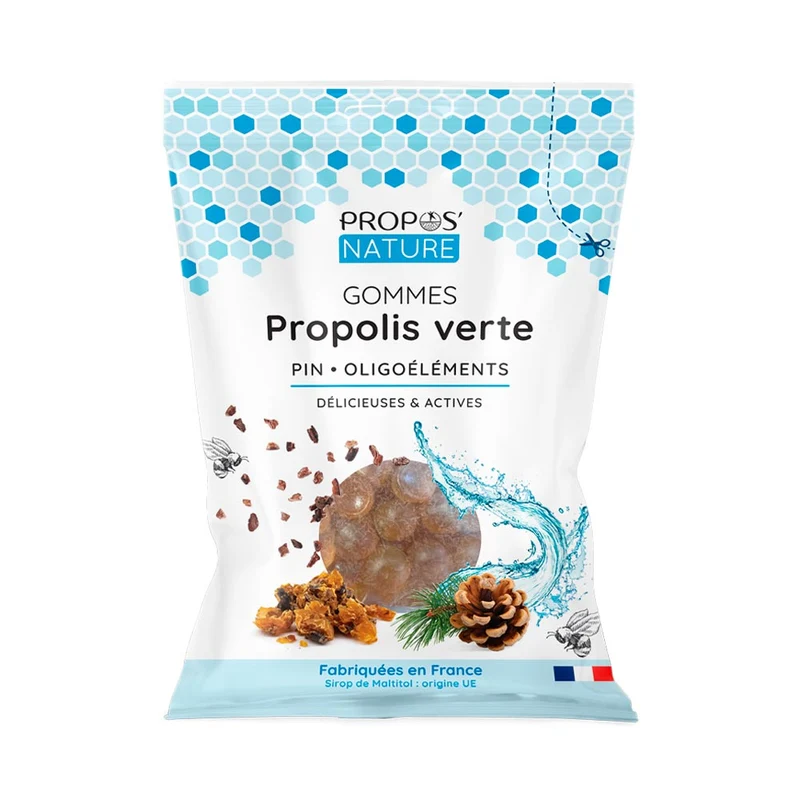 Gommes Propolis verte, Pin et Oligoéléments