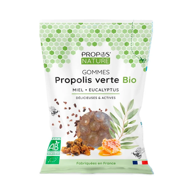 Gommes Propolis verte, Miel et Eucalyptus