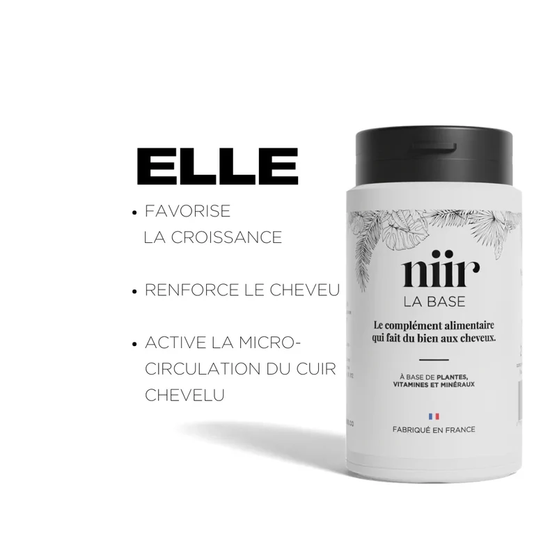 Complément Alimentaire Cheveux La Base Cure de 3 mois - NIIR