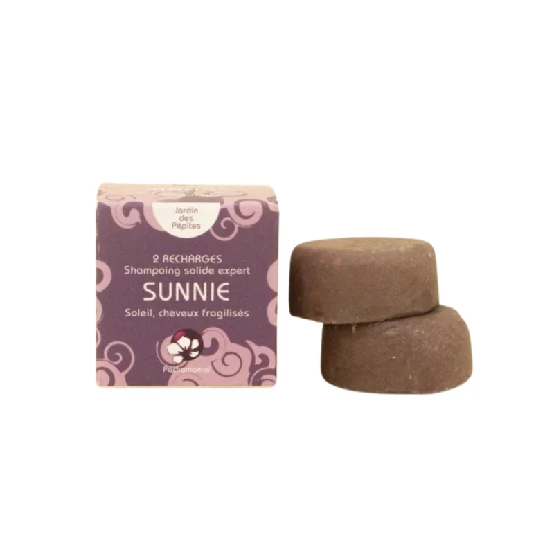 Shampoing Solide Sunnie x2 recharges format voyage