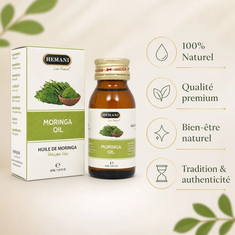 Huile de Moringa Capillaire - Nourrissante et Réparatrice 30 ml