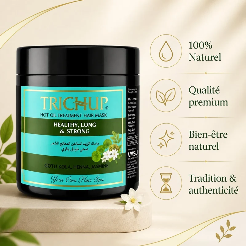 Trichup Masque Capillaire Henné Jasmin 500 mL