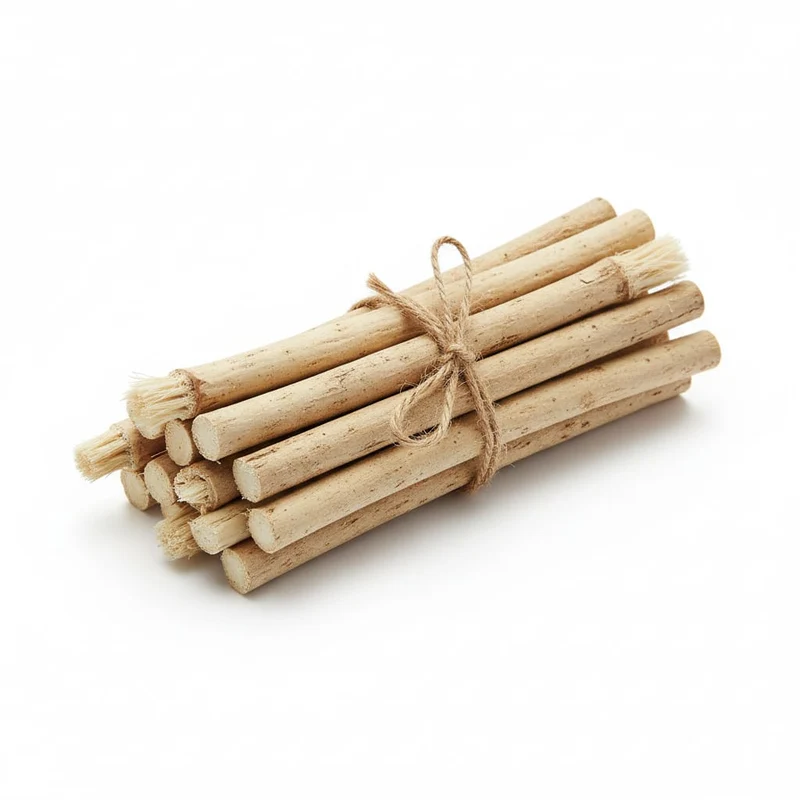 Siwak Naturel Brut – Lot de 20 Miswak – Bâtonnets d'Hygiène Buccale