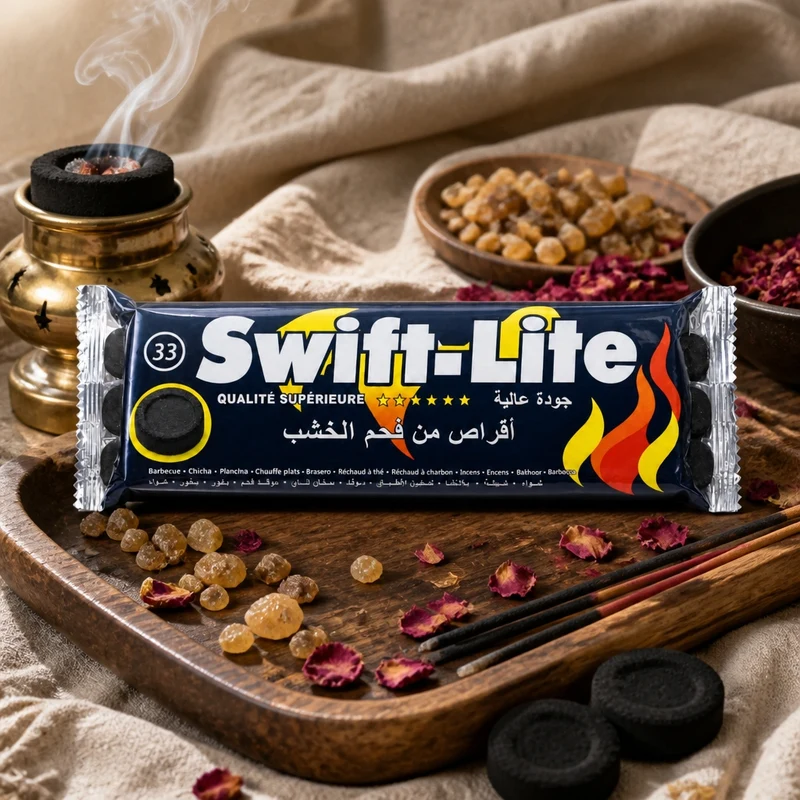 Lot de 10 Pastilles de Charbon pour Encens