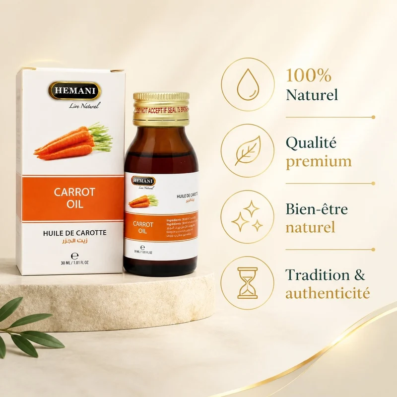 Huile de Carotte 30ml Naturelle Hemani