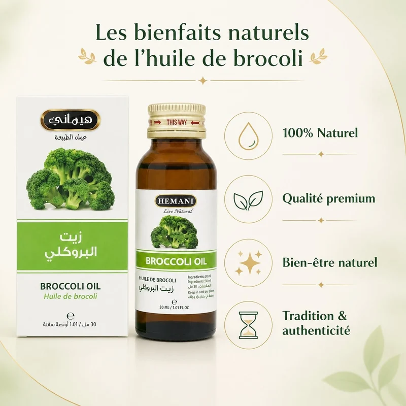 Huile de Brocoli 30ml Hemani