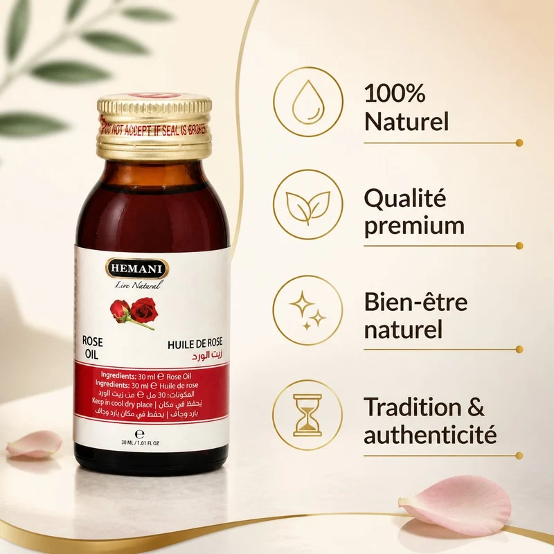Huile de Rose 30ml Naturelle Hemani