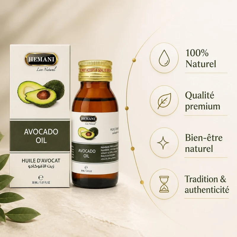 Huile d'Avocat 30ml Naturelle Hemani