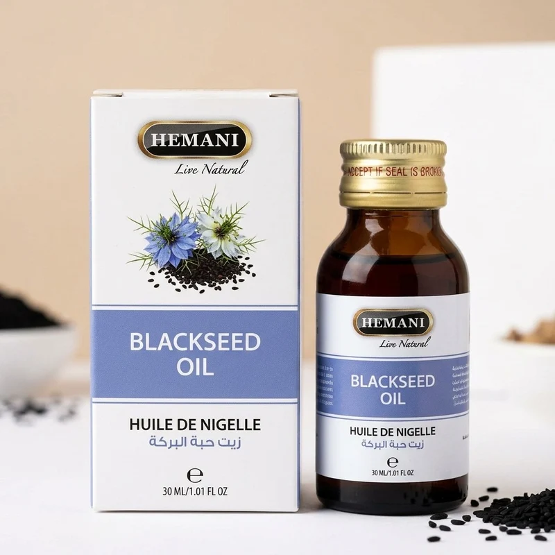 Huile de Nigelle Hemani 30ml – 100% Naturelle Cheveux & Peau (Habba Sawda / Black Seed Oil)