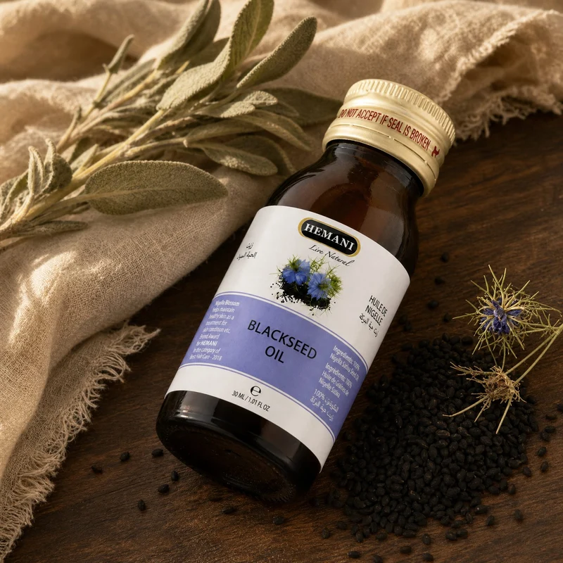 Huile de Nigelle Hemani 30ml – 100% Naturelle Cheveux & Peau (Habba Sawda / Black Seed Oil)
