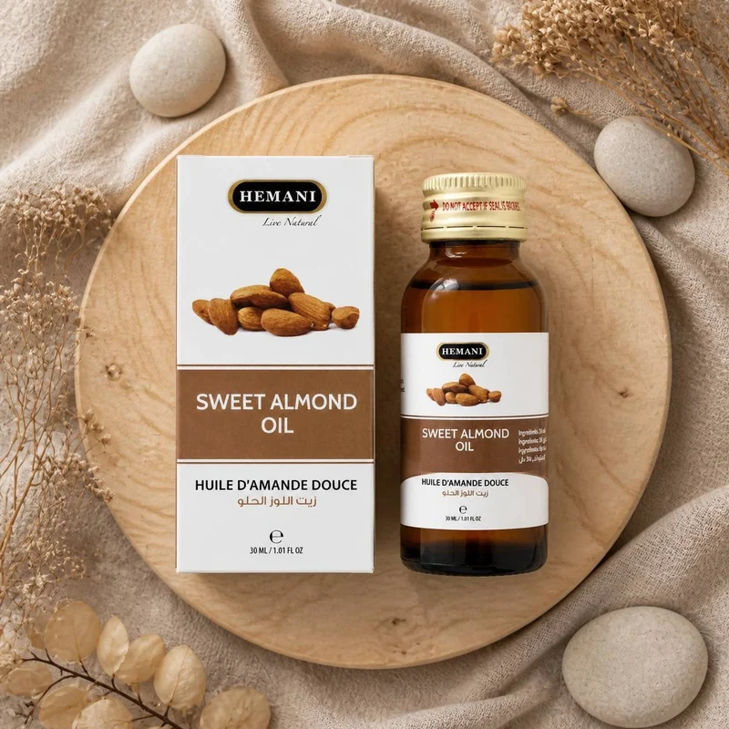 Huile d'Amande Douce 30ml Hemani Naturel