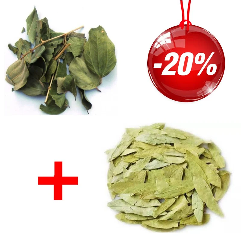 Pack Feuilles de séné - 80 g 100% Naturel + Feuille de Sidr 100g