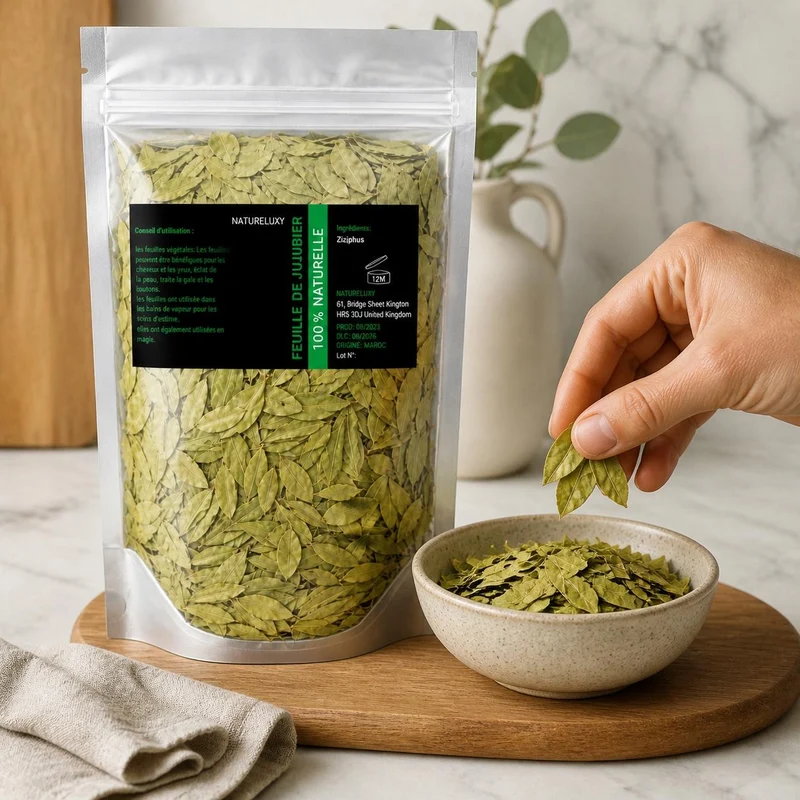 Pack Feuilles de séné - 80 g 100% Naturel + Feuille de Sidr 100g