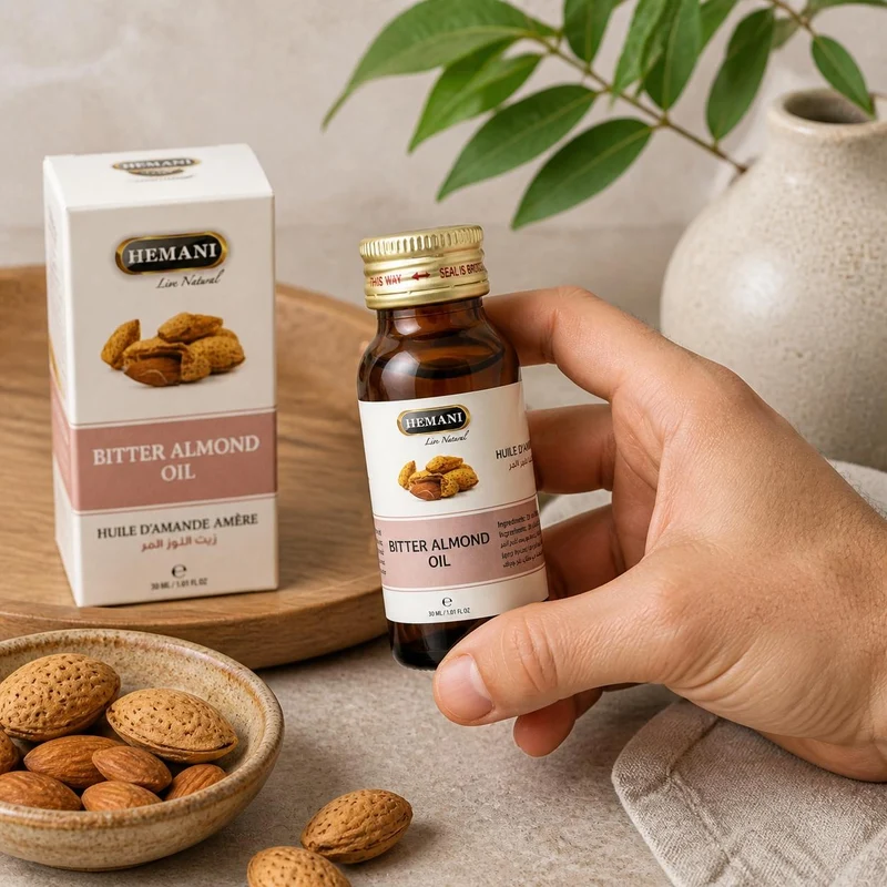 Huile d'Amande Amère 30ml Hemani