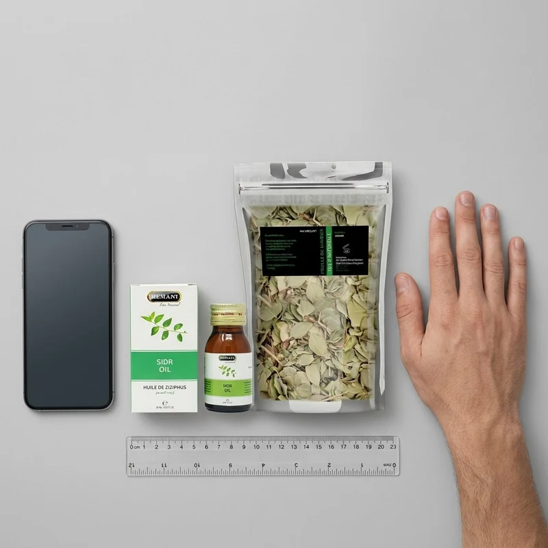 Pack Huile de Sidr 30mL Hemani + Feuille de Sidr (Feuilles de Jujubier)
