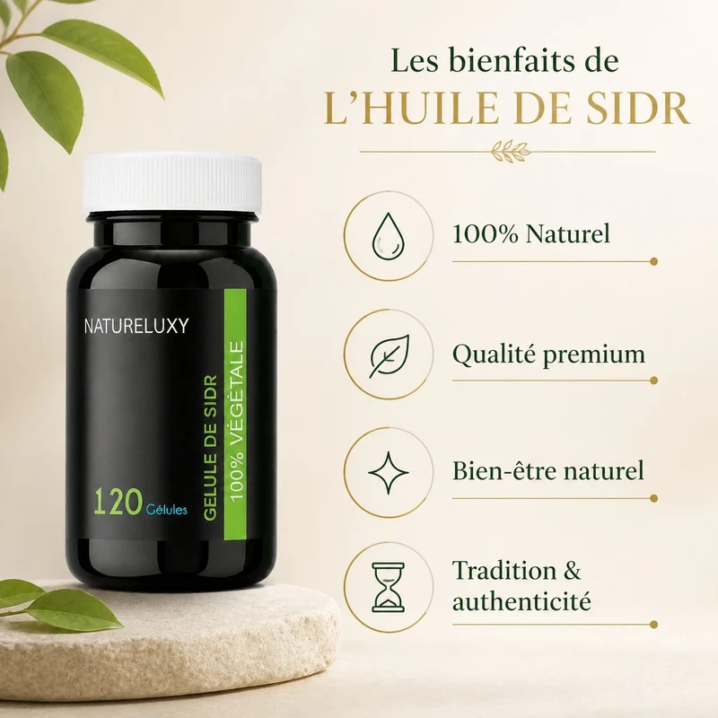 Pack 120 gélules de Sidr + Huile de Sidr 30mL Hemani