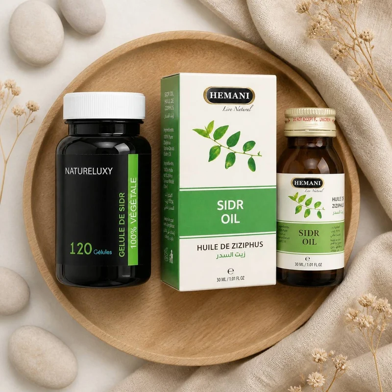 Pack 120 gélules de Sidr + Huile de Sidr 30mL Hemani