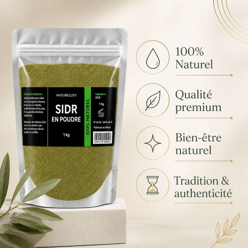 Pack Sidr 2 kg — Poudre + Feuilles de Jujubier
