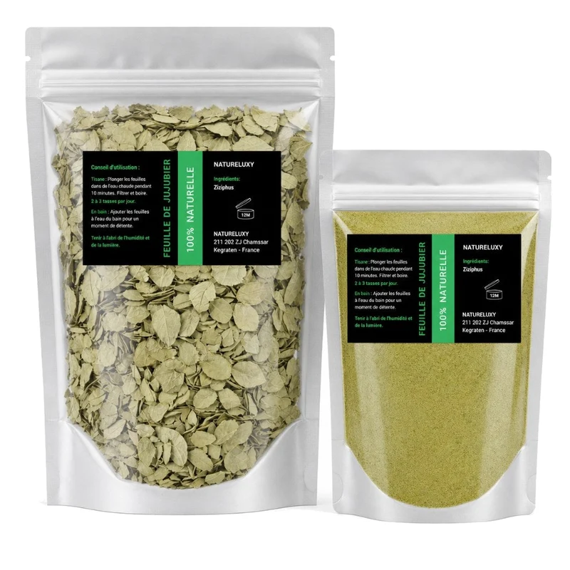 Pack Feuille de Sidr 100g + Poudre de Sidr 80g (Feuilles de Jujubier)