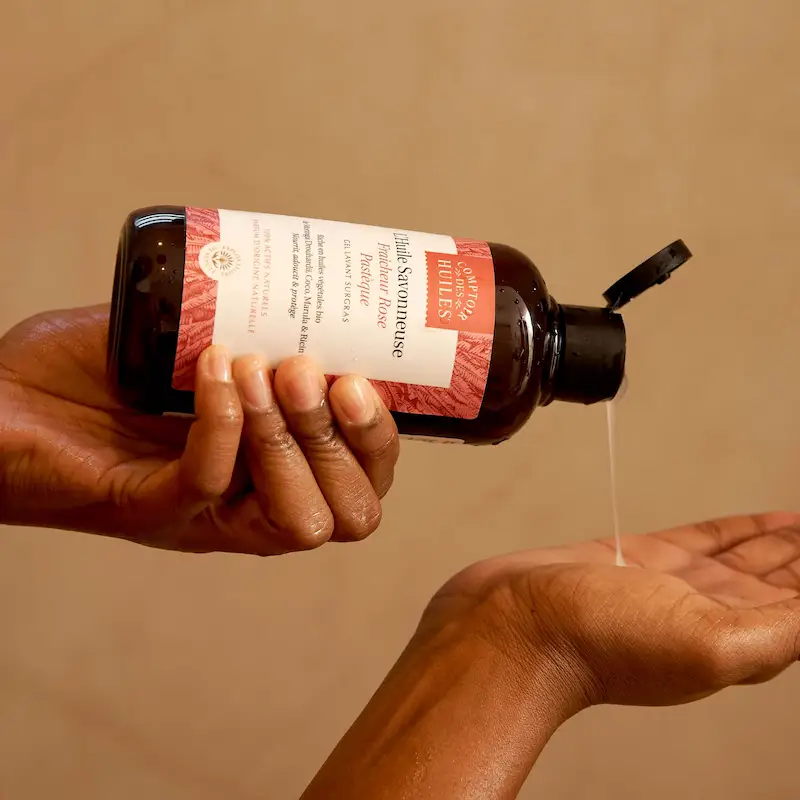 Huile de Douche Rose Pastèque - Comptoir des Huiles