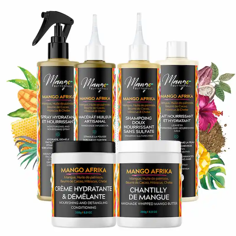 Routine Cheveux Frisés AFRIKA - Mango Butterfull