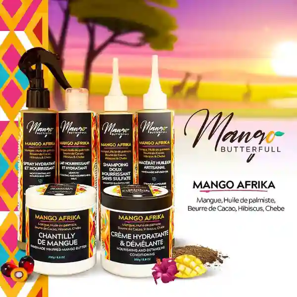 Routine Cheveux Frisés AFRIKA - Mango Butterfull