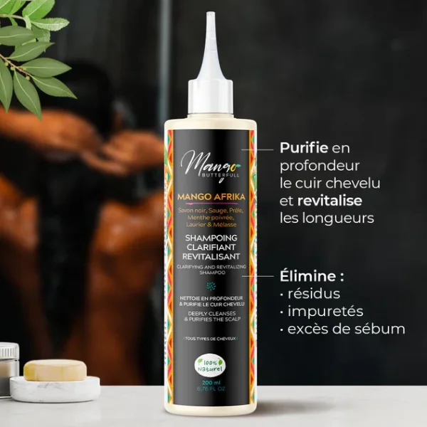 Shampoing Clarifiant Revitalisant - Mango Afrika