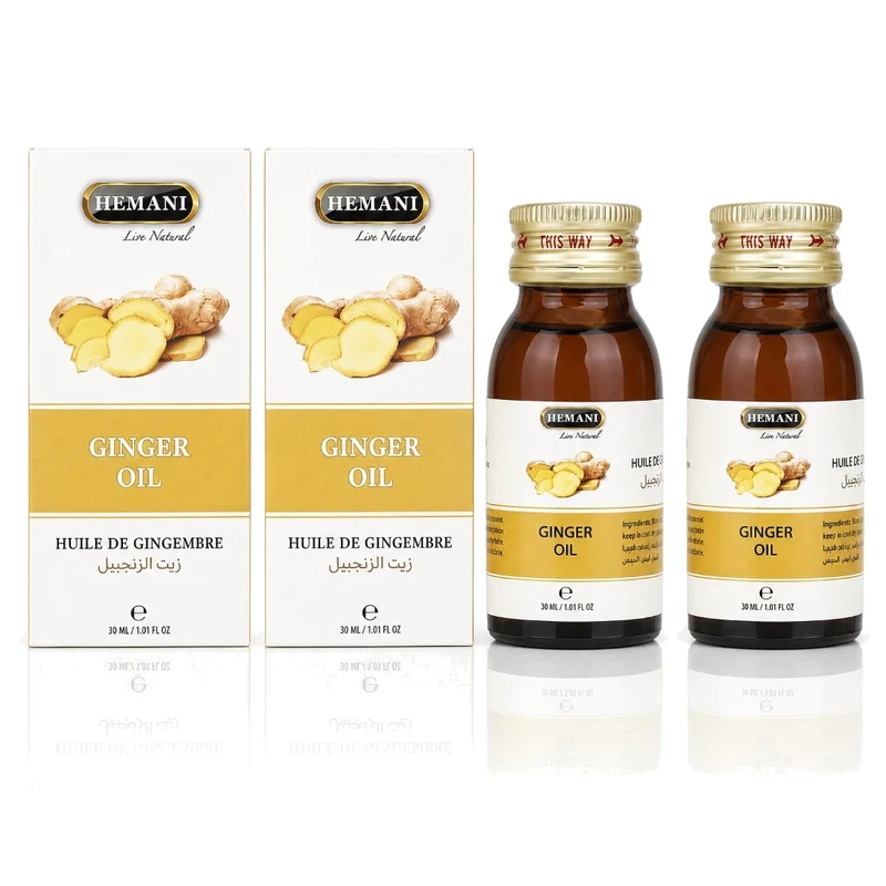 Lot de 2 Huile de Gingembre 30mL 100% Naturelle Hemani