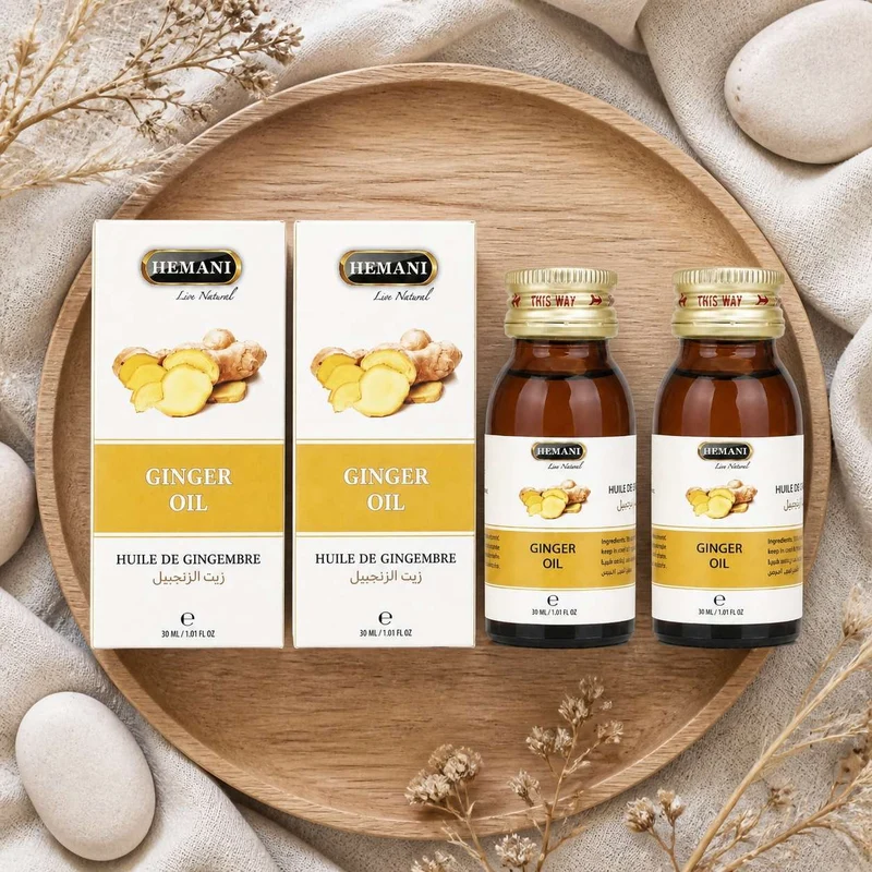 Lot de 2 Huile de Gingembre 30mL 100% Naturelle Hemani