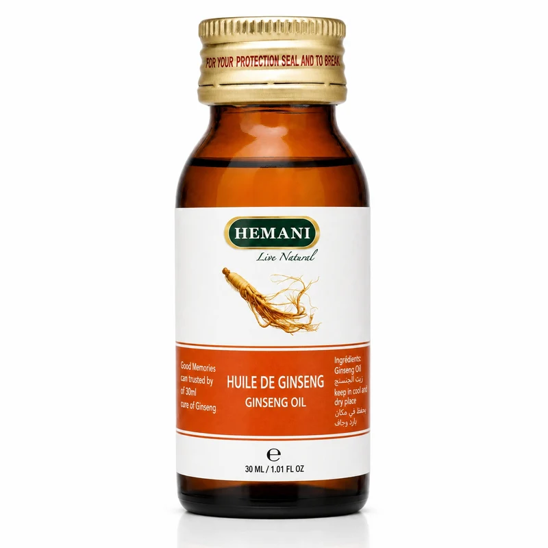 Huile de Ginseng Hemani 30 mL