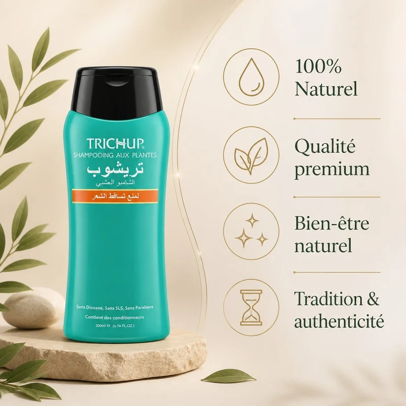 Shampoing Anti-Chute Trichup 200 mL Sans Sulfate – Amla Réglisse Bhringaraj