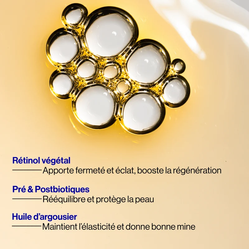 Huile de soin visage au rétinol végétal