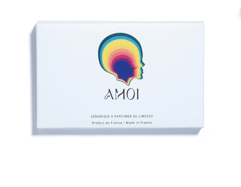 AMOI bijou talisman - Médaillon en céramique de Limoges à parfumer - Edition limitée