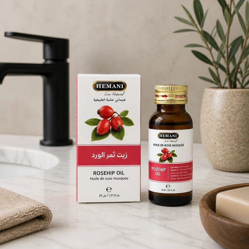 Huile de Rose Musquée 30mL 100% Naturelle Hemani