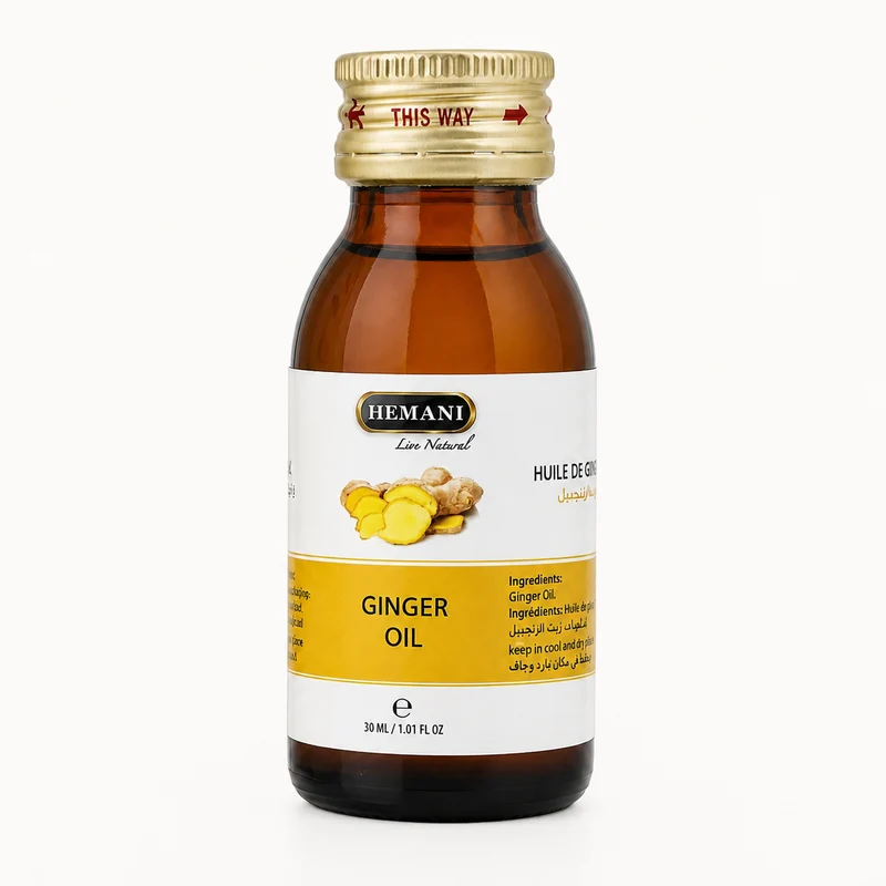 Huile de Gingembre 30mL 100% Naturelle Hemani