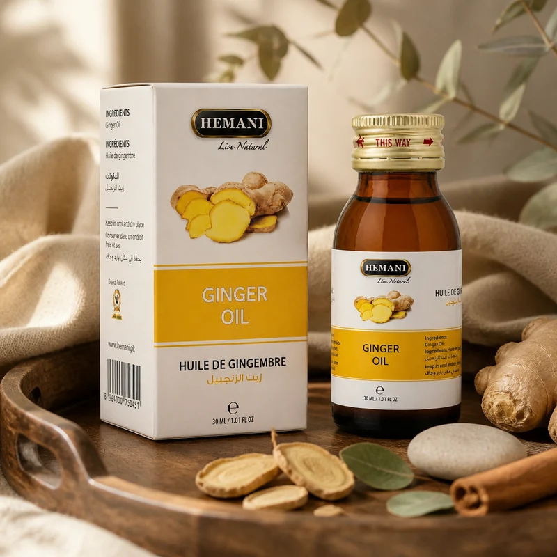 Huile de Gingembre 30mL 100% Naturelle Hemani