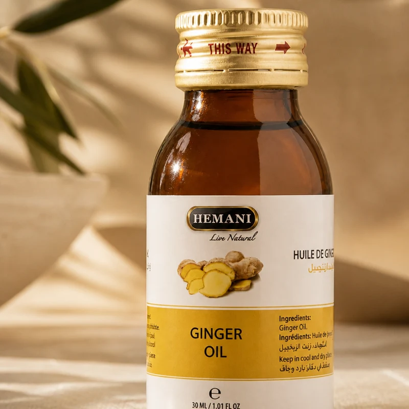Huile de Gingembre 30mL 100% Naturelle Hemani