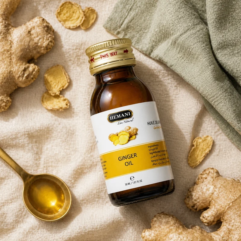 Huile de Gingembre 30mL 100% Naturelle Hemani