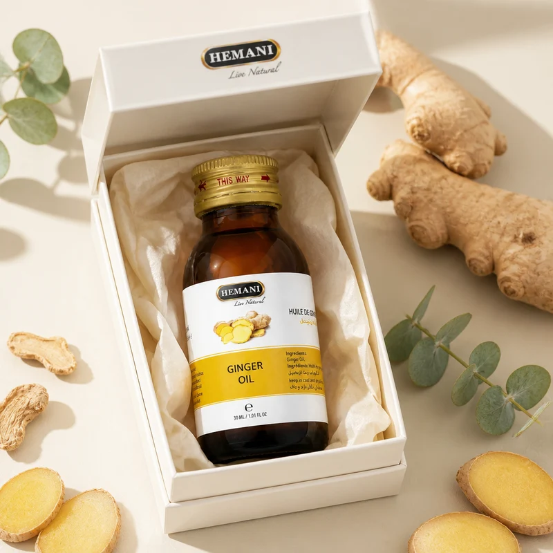 Huile de Gingembre 30mL 100% Naturelle Hemani