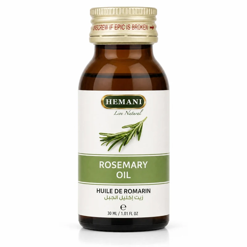 Huile de romarin 30mL 100% Naturel Hemani