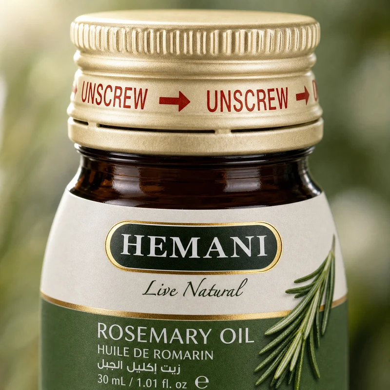 Huile de romarin 30mL 100% Naturel Hemani