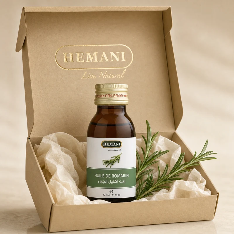 Huile de romarin 30mL 100% Naturel Hemani