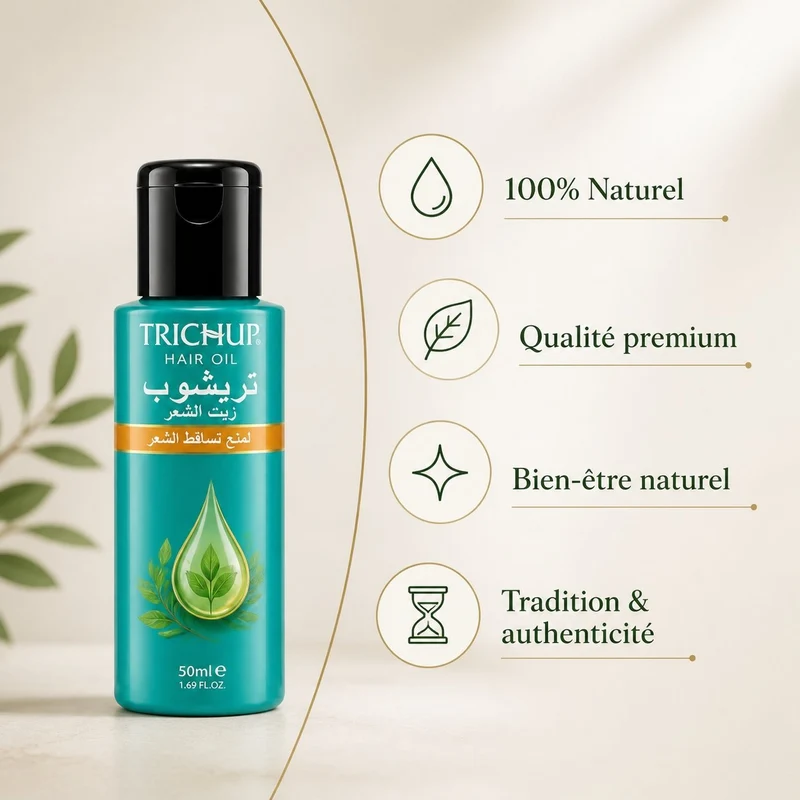 Pack Huile pour la Pousse des Cheveux 200mL + Huile Anti-chute 100mL Trichup