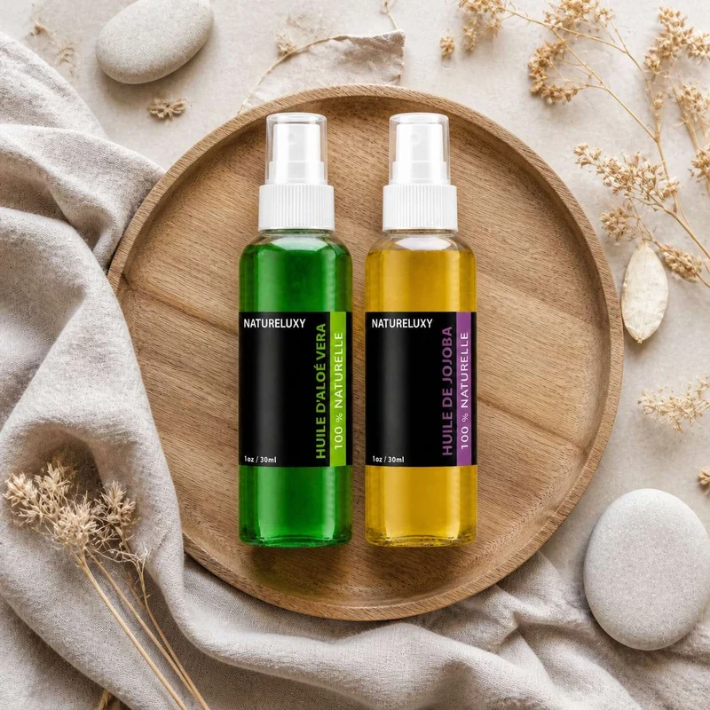 Pack Huile de Jojoba 30mL Spray + Huile d'Aloé Vera 30mL Spray
