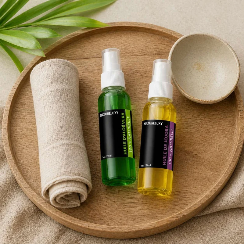 Pack Huile de Jojoba 30mL Spray + Huile d'Aloé Vera 30mL Spray