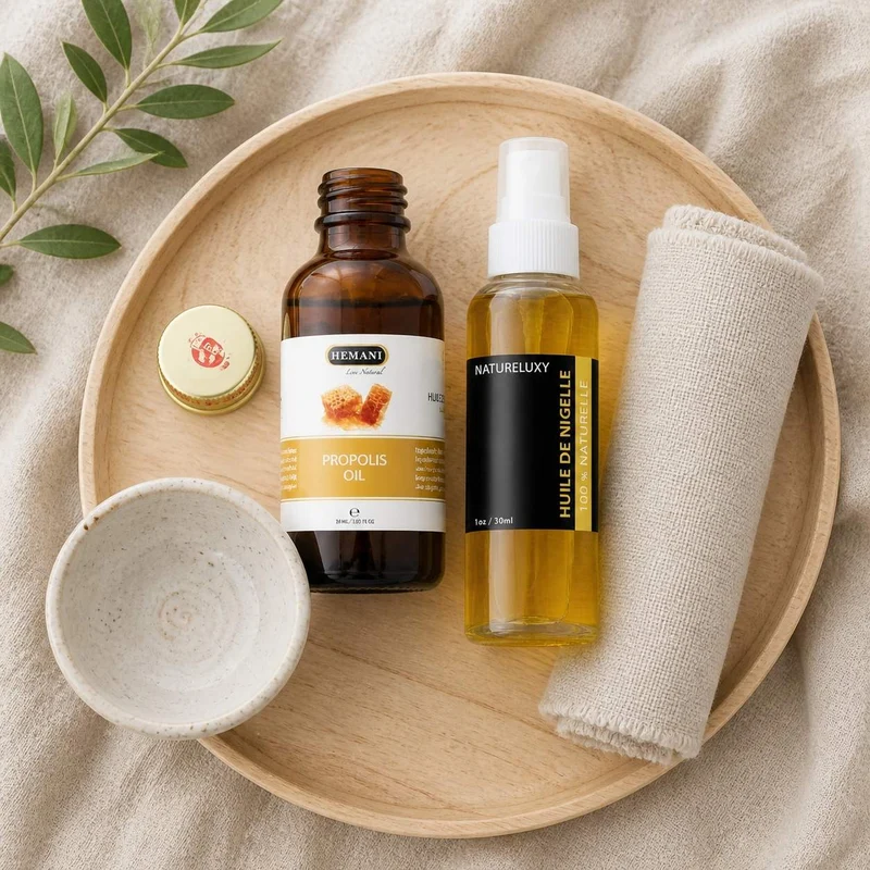 Pack Huile de Nigelle 30mL Spay + Huile de Propolis 30mL Hemani