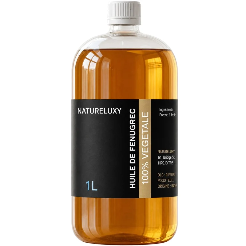 Huile de Fenugrec 1L – Usage externe – Qualité cosmétique