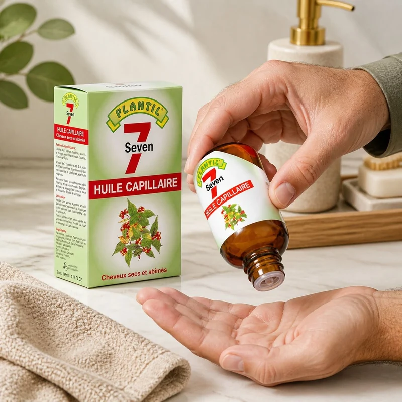 Mélange de 7 Huiles pour cheveux secs et abimés Plantil 125ml