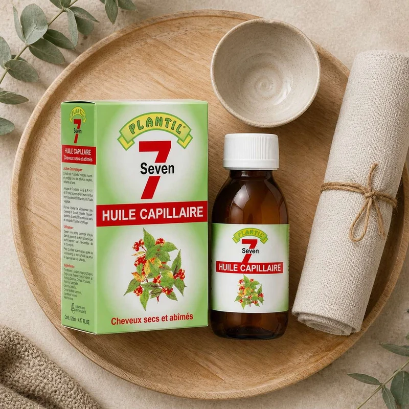 Mélange de 7 Huiles pour cheveux secs et abimés Plantil 125ml