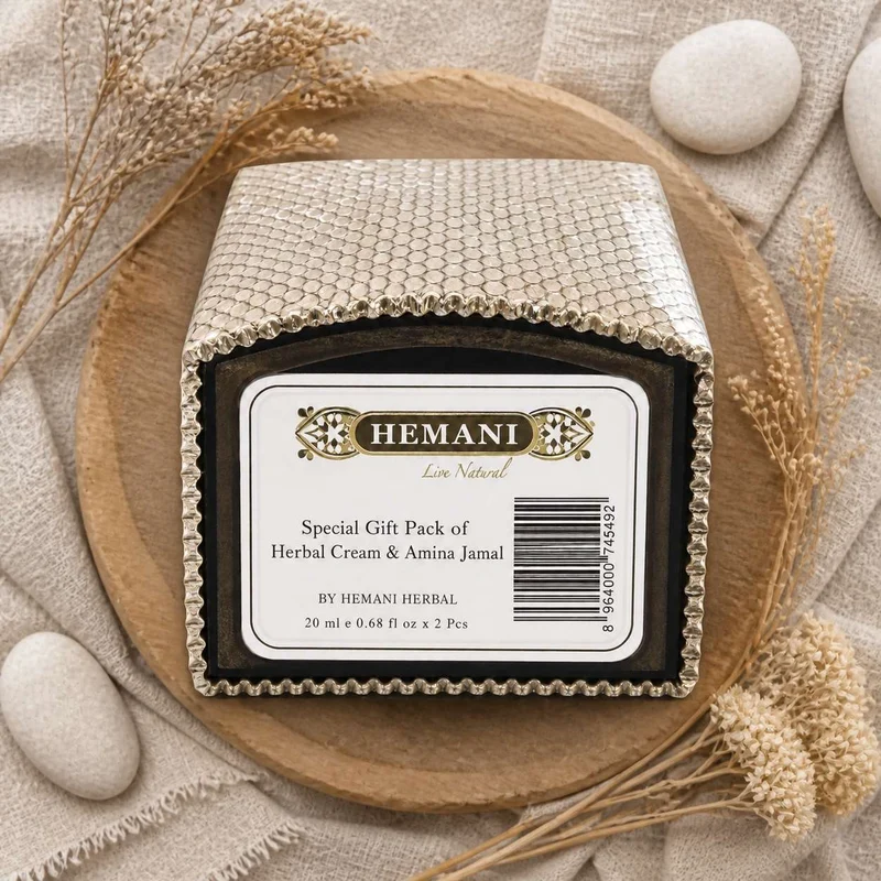 Pack crème musc + 2 carrés de musc ambré Hemani – parfum solide